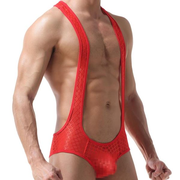 

cross-mirror pouch suspenders foreign men's trade suit rubber new convex one-piece halter u drop gauze mesh underwear 1805 kjghk