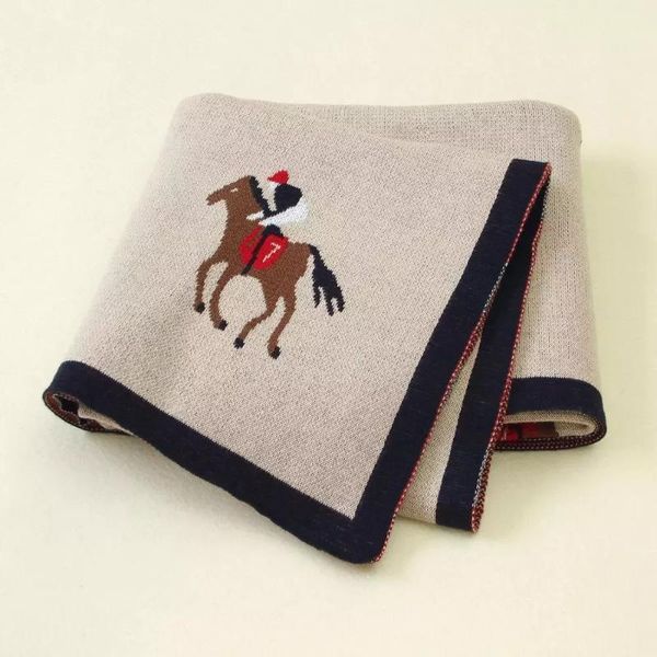 

baby blankets knitted born cute cartoon soft warm swaddle kids bath towels 100*80cm toddler infantil stroller bedding blanket & swaddling