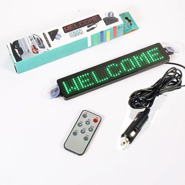 

9inch 23cm 12v led sign remote control for custom english text display board scrolling information screen light modules