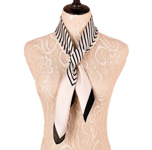 

scarves spring 2021 geometry graffiti satin square hairband hijab cool shawl ladies foulard femme headband hair bufanda mujer, Blue;gray