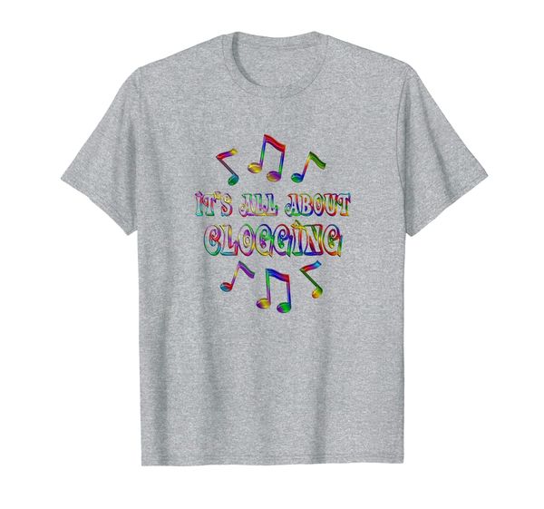 

it's all about clogging t-shirt, White;black