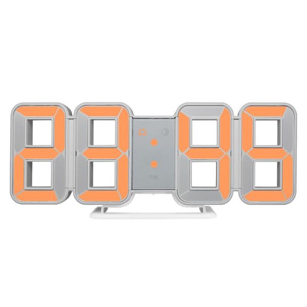 

wall clocks clock 3d led large time calendar temperature desk table morden design digital watch auto backlight home decor alarm