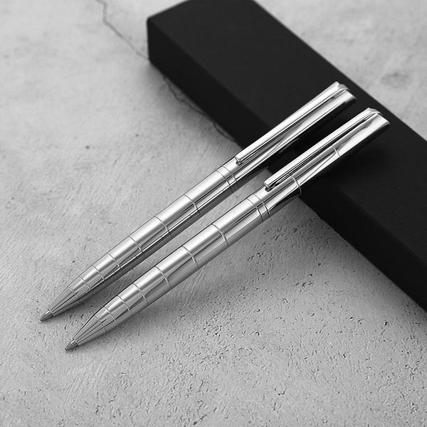 

ballpoint pens 1 pc metal ball point pen medium oil gift present, Blue;orange