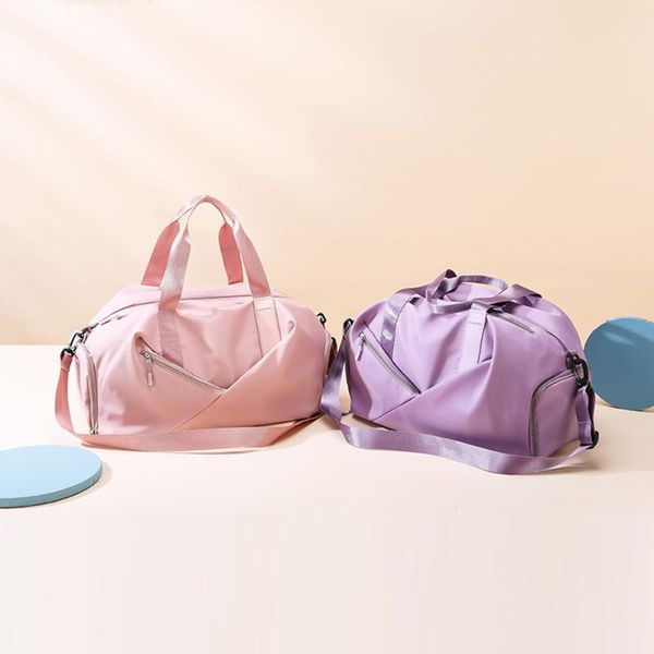 

duffel bags fashion female luggage bag oxford cloth shoulder ladies fitness travel solid color large capacity tote handbags