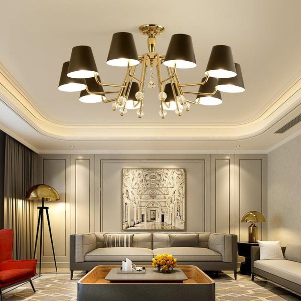 

chandeliers postmodern minimalist chandelier living room lamp bedroom study hall el lobby golden iron atmosphere