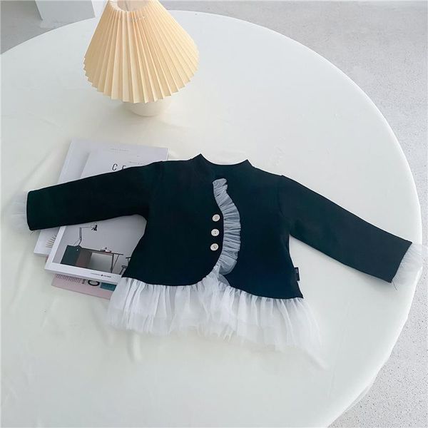 

spring arrival girls long sleeve coat kids korean design jackets, Blue;gray