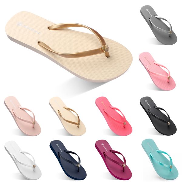 

flip flops slippers men women shoes triple white black green yellow orange pink red summer beach slide sport sneaker 35-38 walking jogging d