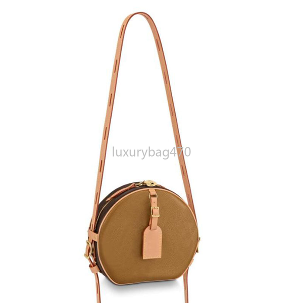

shoulder bags sacoche handbag purse crossbody round original cowhide trim canvas clutch pouch designer bag dropship