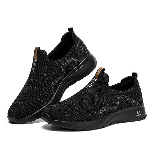 

breathable sneakers men mesh shoes casual gym shoes for men lightweight walking trainers male hiking shoes outdoor black tenis