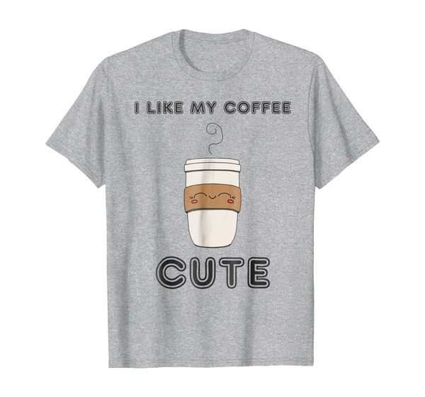 

pinnacle wear cute coffee cup graphic t-shirt, White;black