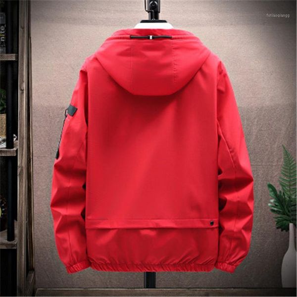 

men's jackets brand waterproof hooded jacket windbreaker men 2021 spring casual windproof coat outdoor warm sports, Black;brown
