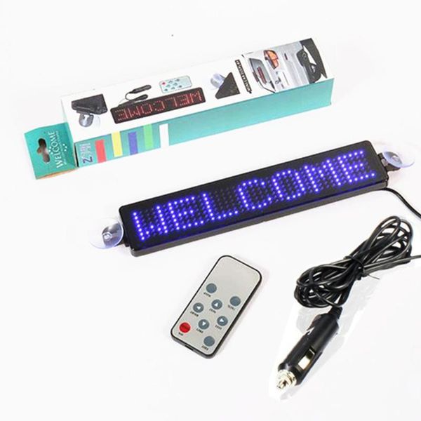 

23cm 12v led display board programmable customized english text for auto sign scrolling 7x41 pixels diy kit modules