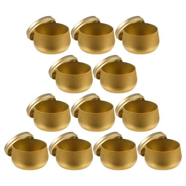 

storage bottles & jars 12pcs multi-purpose sealed tinplate box tea candy can