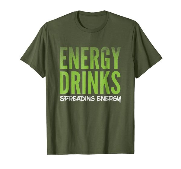 

energy drinks - spreading energy t-shirt, White;black