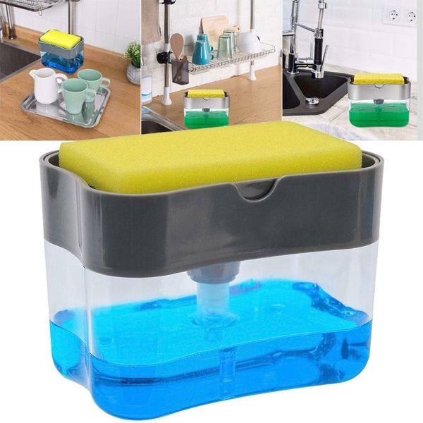 

soap dishes pump dispenser sponge holder for dish kitchen tool oct998