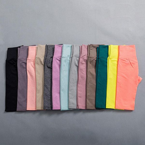 

women yoga shorts seamlesss high waist gym fitness short tights clothing workout running sportswear outfit