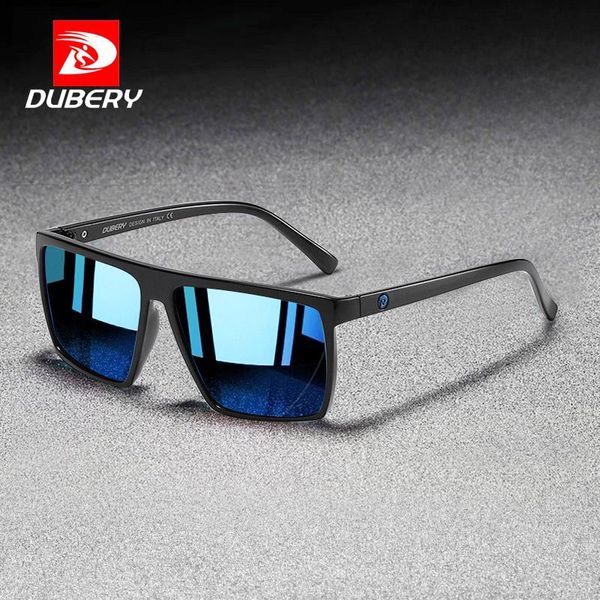 

outdoor eyewear dubery vintage square mens polarized sunglasses classic driving mirror oversized sun glasses for men retro goggle uv oculos