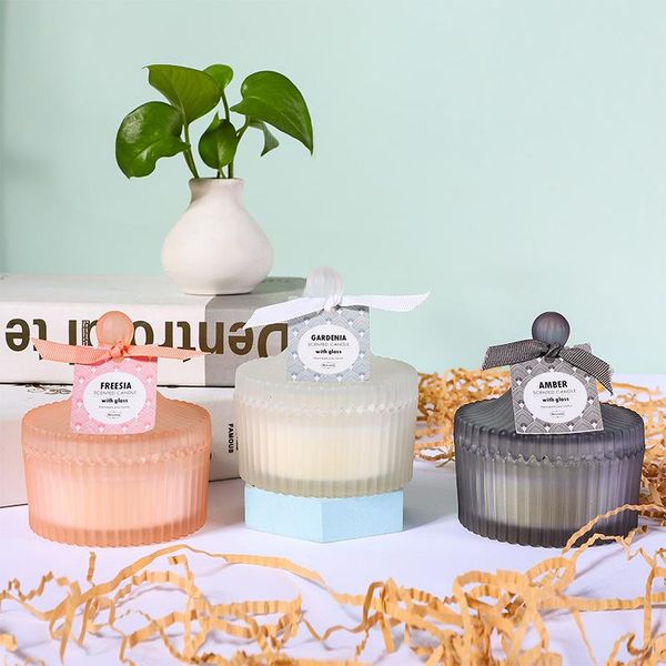 

candles nordic style soy wax with hand ceremony indoor fragrance candlelight dinner cross border wholesale candle