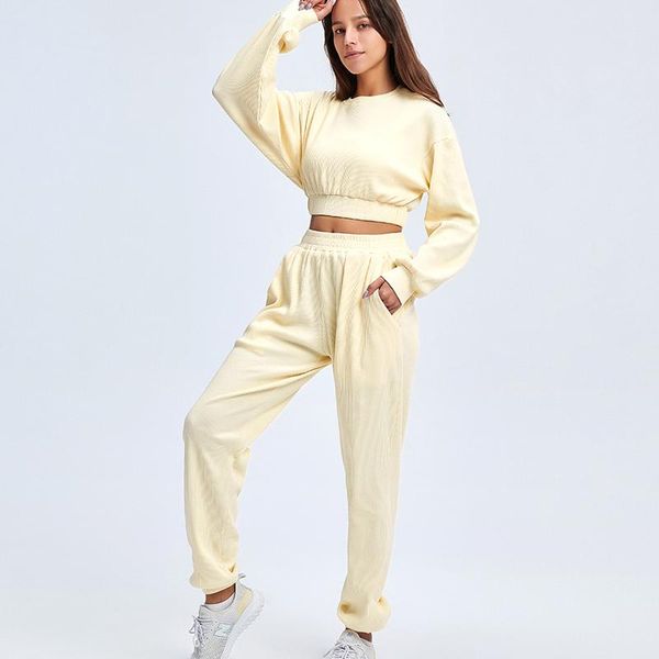 

yoga outfit women's sportswear set gym clothing workout fitness long-sleeved tights wear two-piece suit