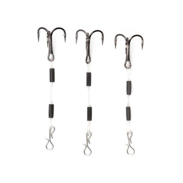 

fishing hooks 3pcs fishhooks pike perch bass lure stingers treble stainless steel tackle tools pesca
