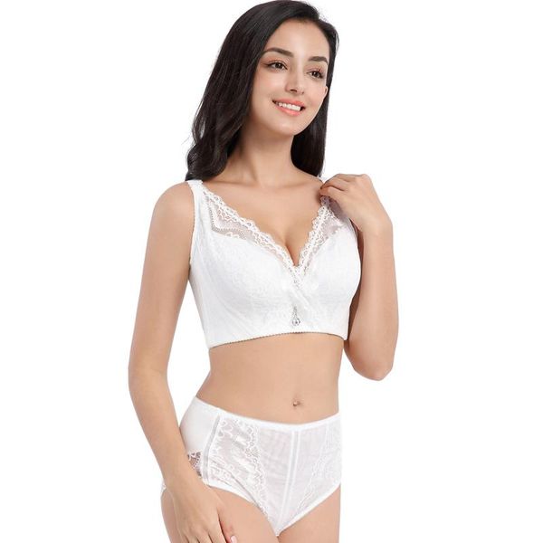 

bras sets intimates 2021 women's underwear set y-line straps bra front closure + hollow out panties lace sell, Red;black