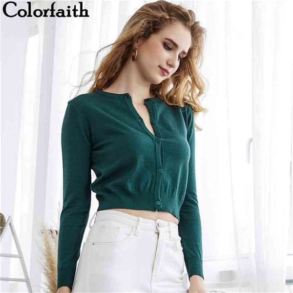 

autumn winter women knitted sweater cardigans single breated short ladies crop sw7169 210427, White;black