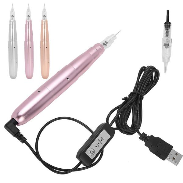 

tattoo guns kits 1pcs pen microblading machine semi-permanent eyebrow lips makeup us plug 100-240v