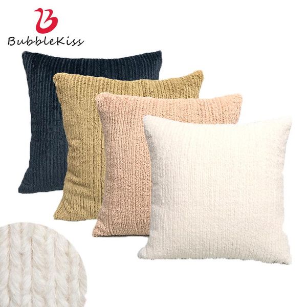

cushion/decorative pillow bubble kiss plush pillowcase modern style housewares 45x45cm cushion cover home living room decoration solid color