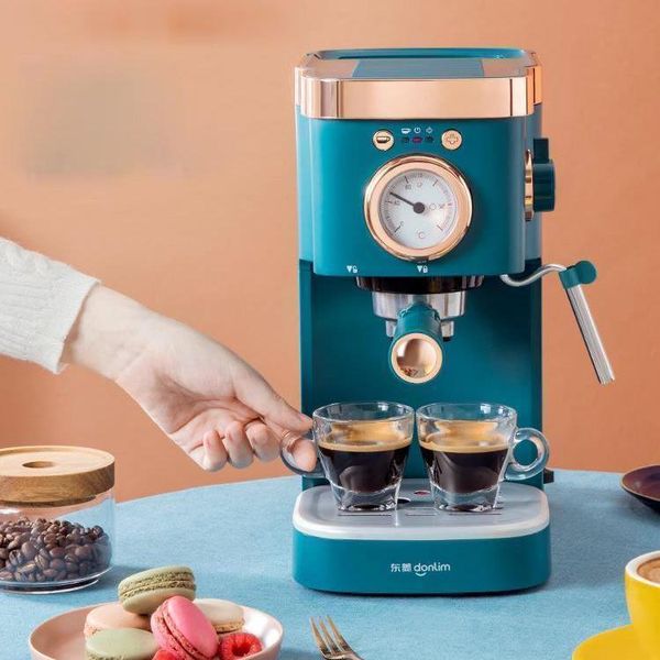 

coffee makers donlim espresso 20bar machine semi automatic cafe powder cappuccino electric maker dl-kf5400 220v
