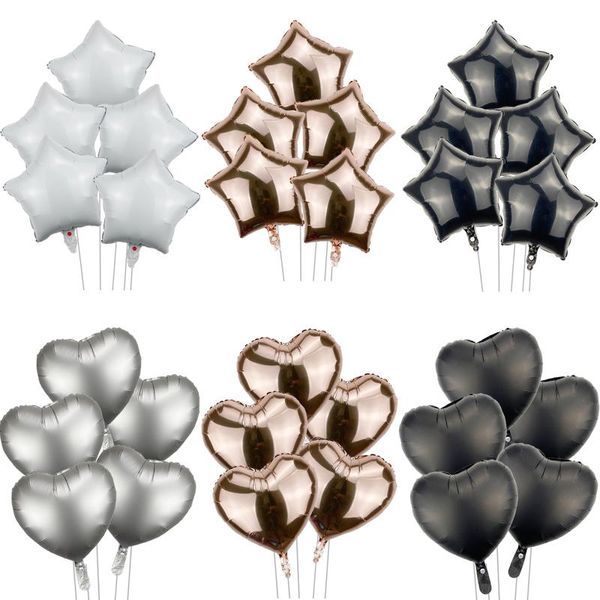

party decoration 5pcs18 inch star balloon black white rose gold wedding aluminum film birthday baby shower