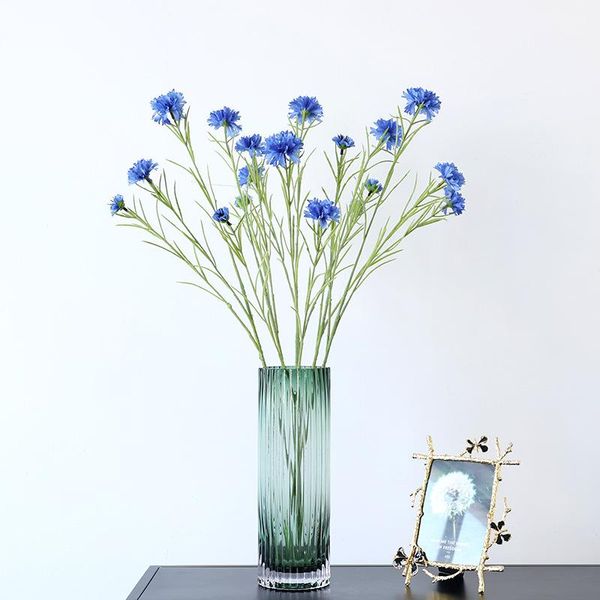 

decorative flowers & wreaths nordic idyllic windmill cornflower silk artificial flower branch indie room decor flores artificiales decoratio