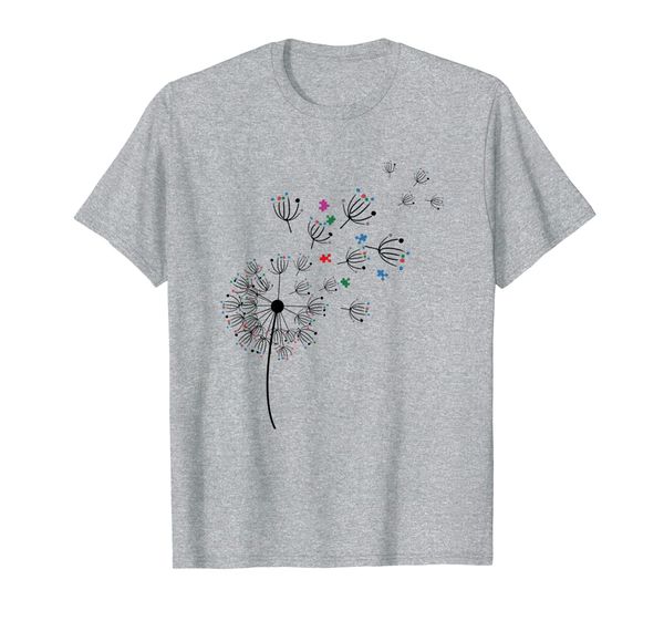 

autism awareness dandelion kindness shirt, White;black