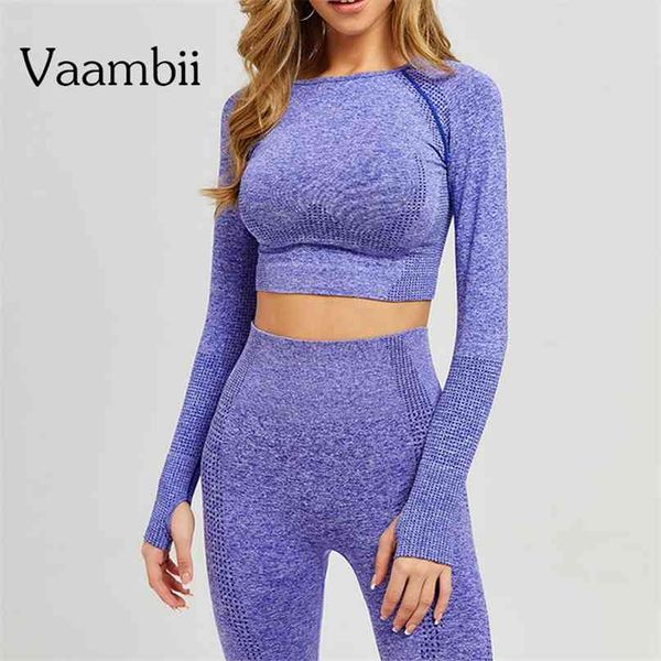 

sports suits for women sportwear workout clothes outfit woman suit fitness gym sport set women's vital seamless tracksuit 210813, Gray