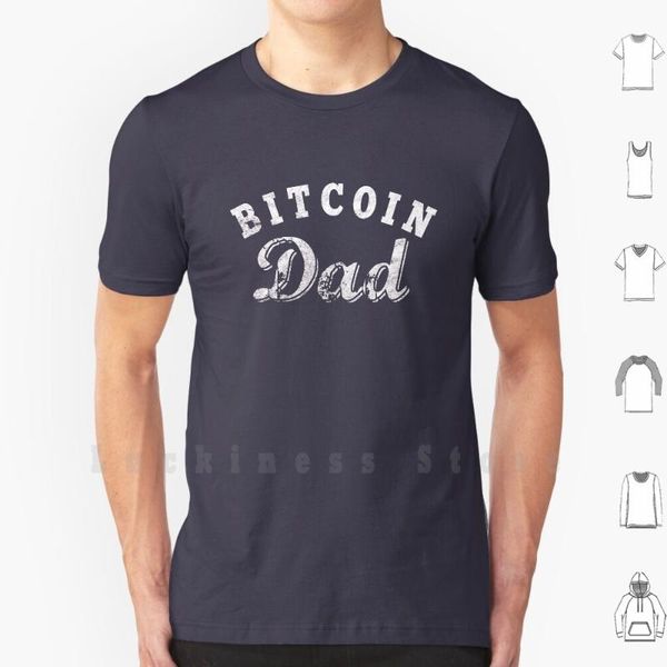 

men's t-shirts dad t shirt cotton men diy print crypto cash code mining cryptocurrency, White;black