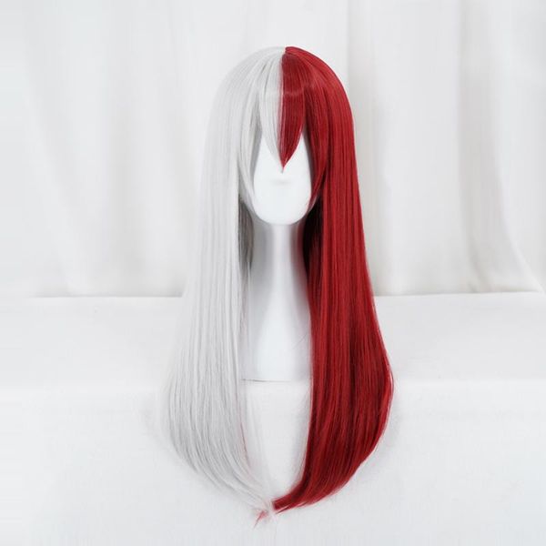 

other event & party supplies anime wig ladies long cosplay costume red and white hair halloween carnival synthetic heat-resistant