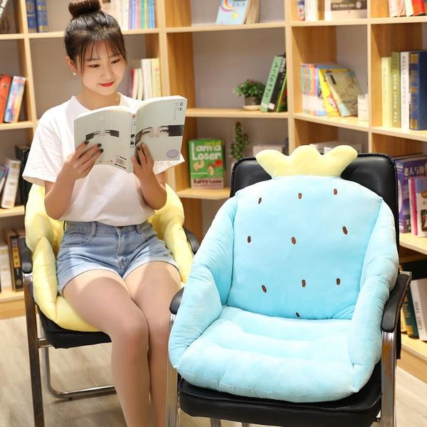 

lovely fruit siamese seat back cushion one office bed thickened girl stool student buttocks for home decor pillow