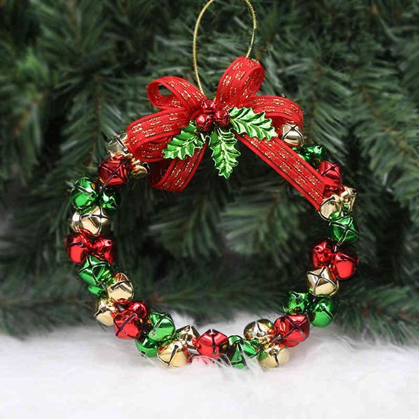 

new creative bell wreath family decorations iron christmas wreath