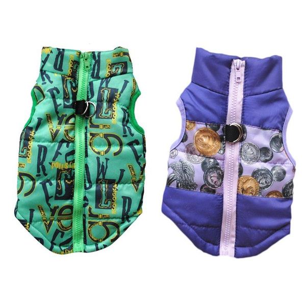 

dog apparel lovely pet cat soft padded vest harness puppy small coat clothes roupa de cachorro winter&autumn dr