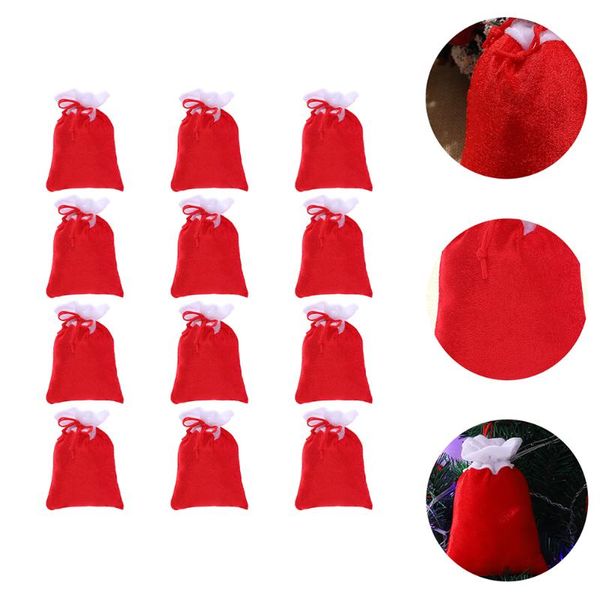 

gift wrap 12pcs christmas decorative pouches useful candy storage drawstring bags