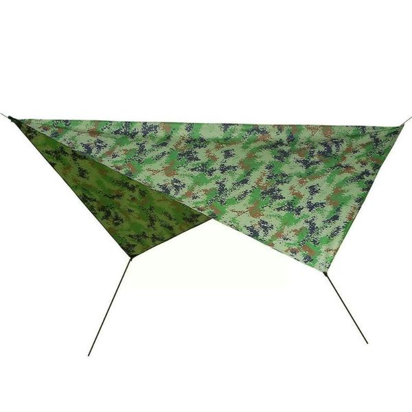 

tents and shelters 230*140cm camouflage outdoor ultralight tarp camping mat waterproof shelter rain beach survival sun multifunctional t2q0