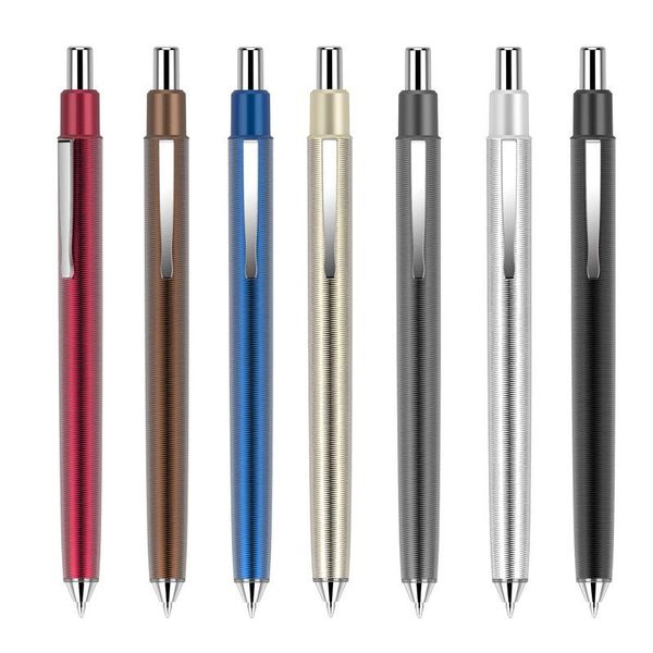 

gel pens 1pc press metal pen creative business gift signature lettering 0.5mm black