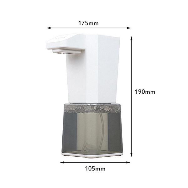 

liquid soap dispenser 250ml automatic touchless sensor hand sanitizer shampoo detergent wall mounted for bathroom kitchen