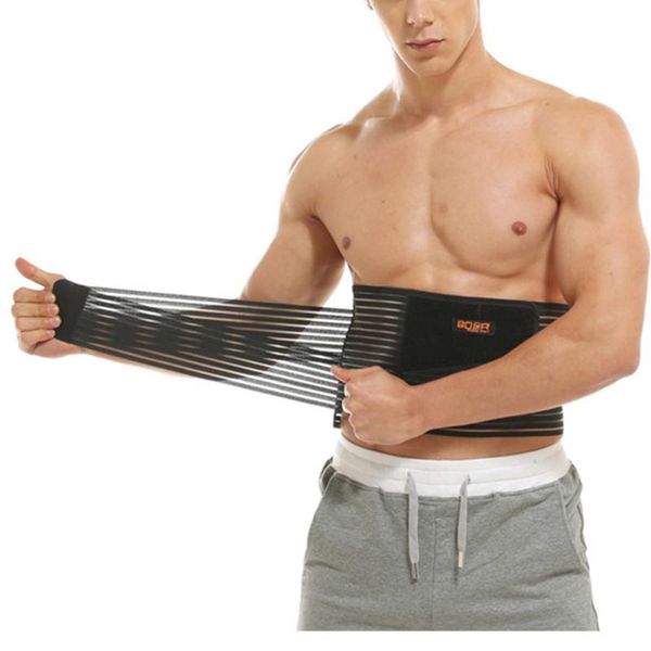 

men women body shaper belly slimming waist trainer fitness sweat band abdomen belt lumbar protection back support gym breathable, Black;gray