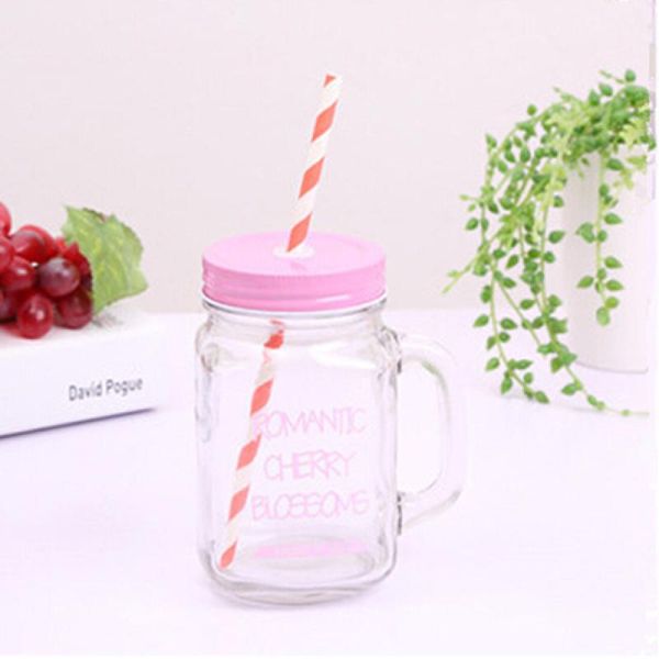 

mugs 15oz double wall insulated tumbler mug with stainless steel lid and dot straws )