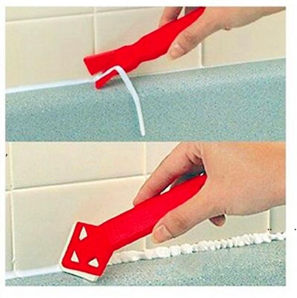 nuovo 2 pezzi mini strumenti fatti a mano raschietto utility pratico detergente per pavimenti detergente per piastrelle superficie colla residua pala fino EWD7619