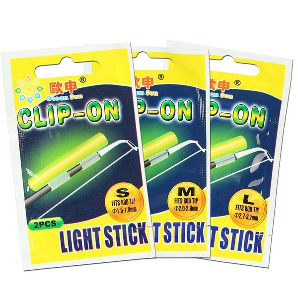 

fishing accessories clip on 20pcs(10bags) xl l m night lighting stick wand green glow light fu020