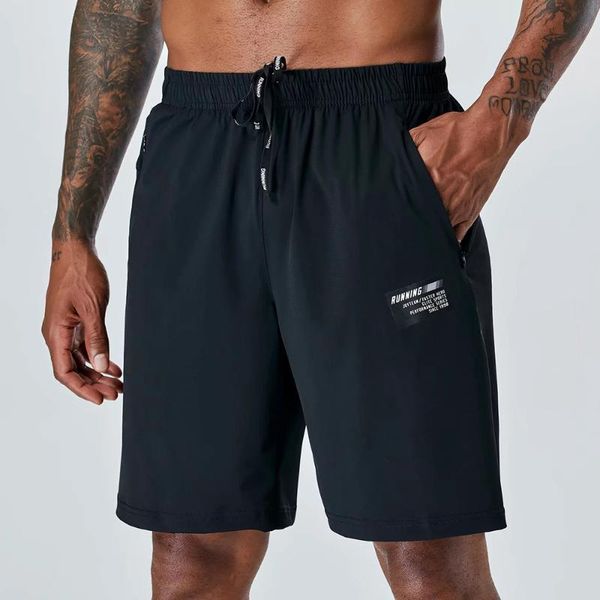 

running shorts summer sports jogging walking exercise gym short pants quick dry workout basketball soccer training, Black;blue