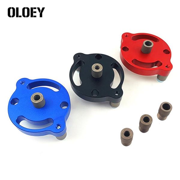 

6/8/10mm self-centering dowelling jig puncher hole locator beech center position measuring woodworking drill gauge tool kit professional bit