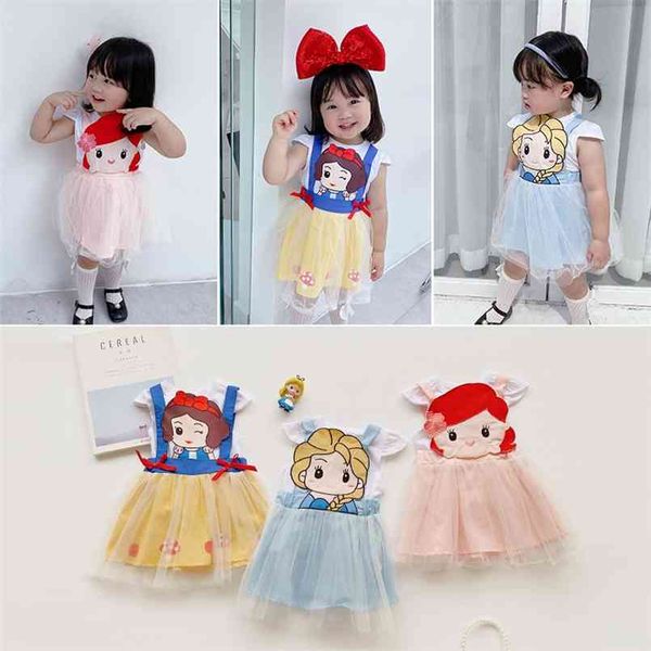 

summer baby princess dress two-piece set girl clothes toddler 210702, White