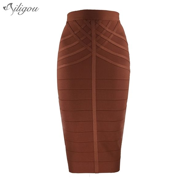 

fashion woman's skirt bandage women arrival midi vintage summer harajuku ladies clothes 210525, Black